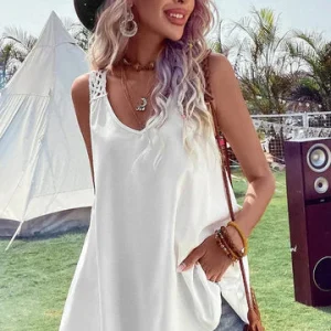 Caroline - Ärmlös bohotopp