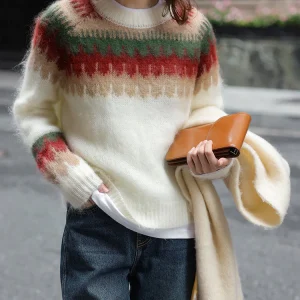 Billie | Julig röd sweatshirt