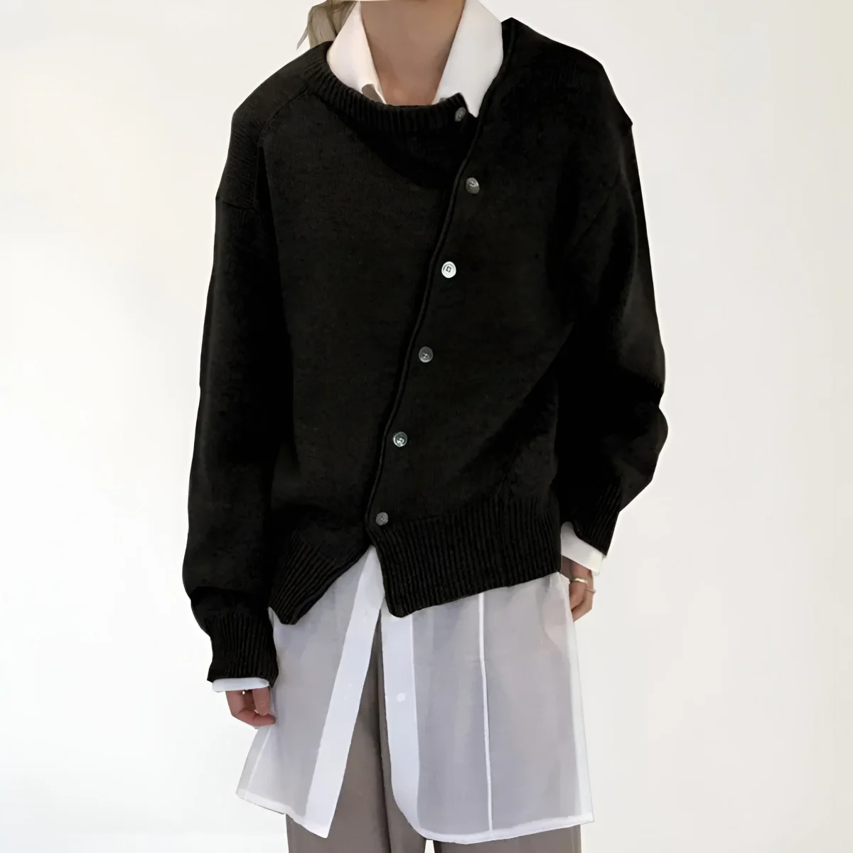 Zita | Trendig Diagonal Cardigan för Kvinnor - Bild 4