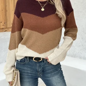 Kade - Färgstark crewneck-jumper