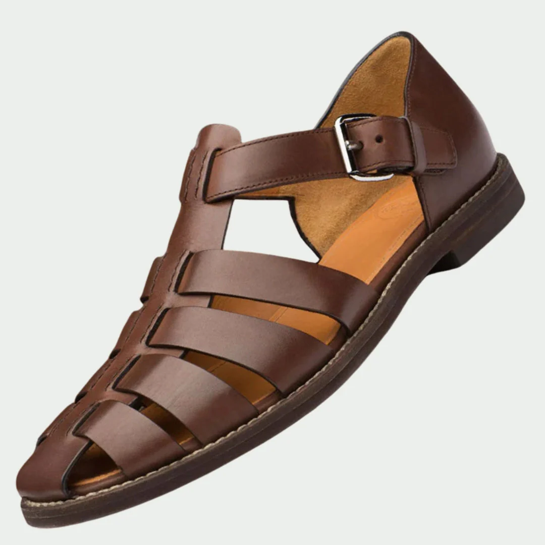 Arvid | Premium Herrsandaler I Äkta Läder - Bild 4