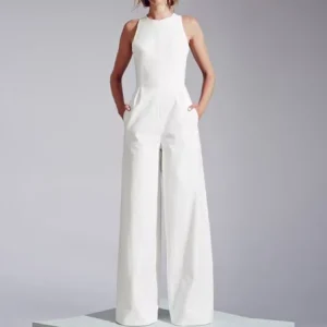 Zelda - Zanzea lång ärmlös jumpsuit för kvinno