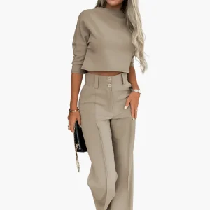 Rut | Elegant Crop Top-Set För Kvinnor