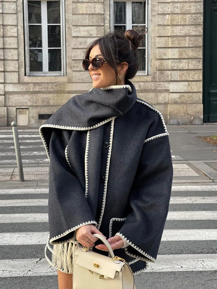 Alva | Elegant och värmande lång kappa för kvinnor - Bild 8