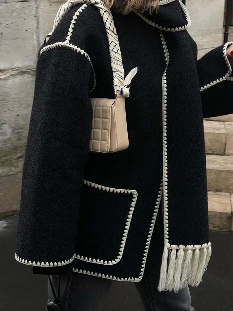 Alva | Elegant och värmande lång kappa för kvinnor - Bild 9