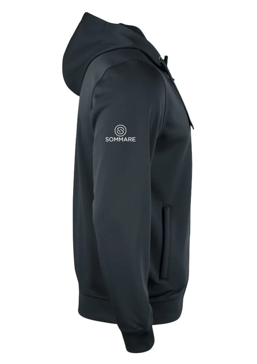 ÄLVDALENS RIDKLUBB BASIC ACTIVE HOOD FZ UNISEX SVART - Bild 4