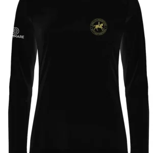ESKILSTUNAORTENS RYTTARFÖRENING BASIC ACTIVE T-SHIRT LONGSLEEVE DAM SVART
