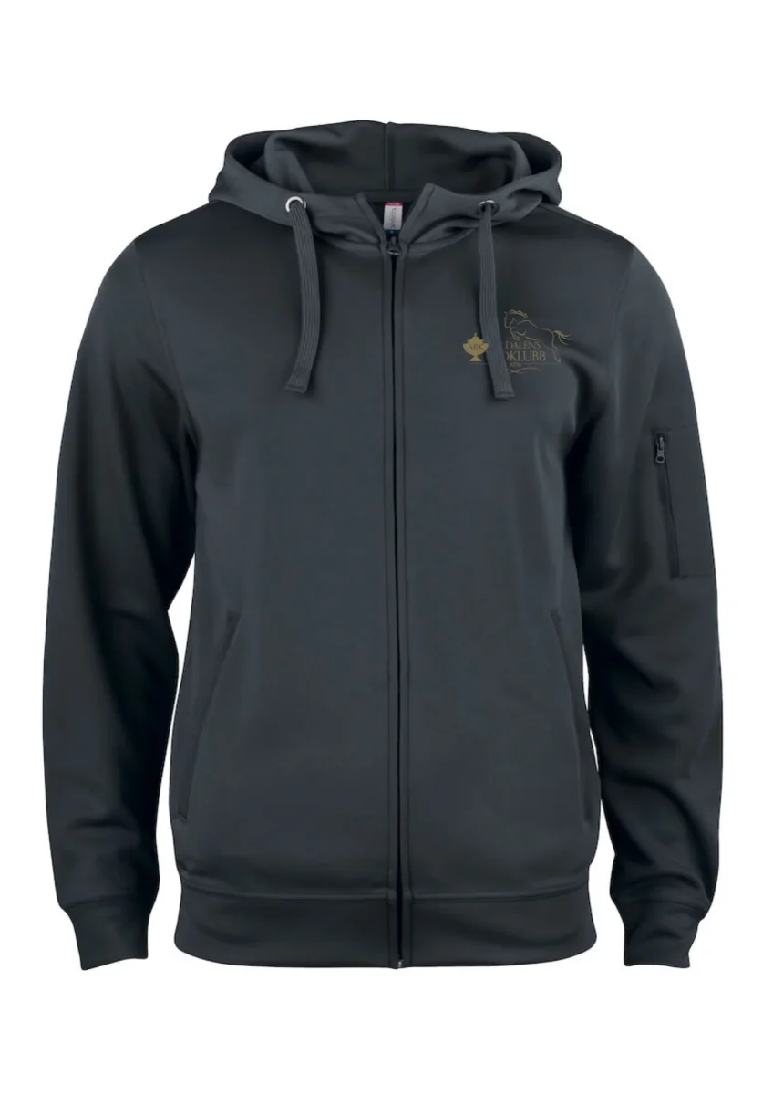 ÄLVDALENS RIDKLUBB BASIC ACTIVE HOOD FZ UNISEX SVART
