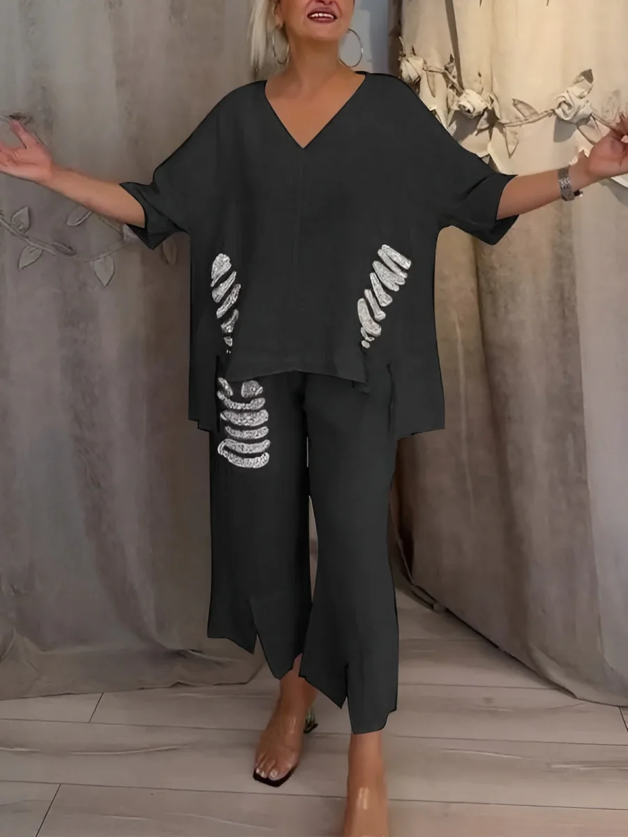 Hedvig | Luftigt Tvådelat Sommarset Med Eleganta Detaljer - Bild 7