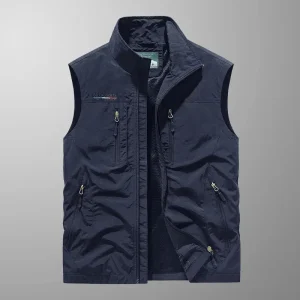 Henrik | Andningsbar Cargo Bodywarmer med Flera Fickor