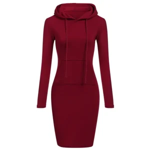 Danica | Slim Pullover Hoodie Klänning